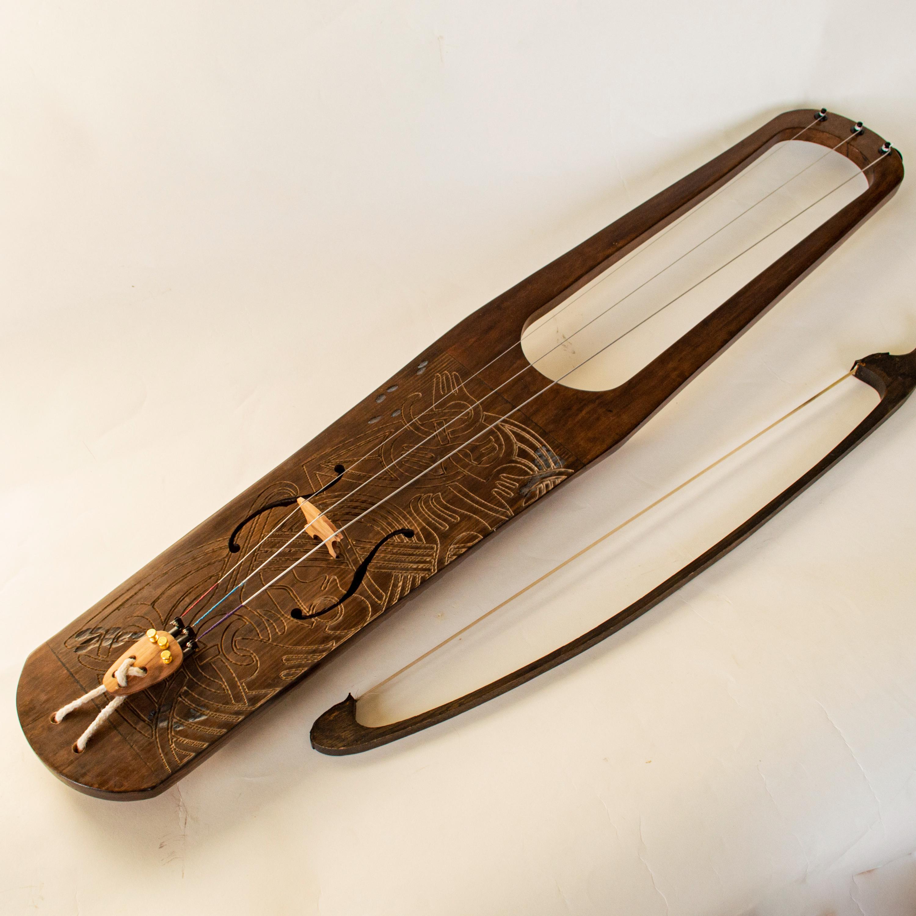Talharpa bass NORD, alt tagelharpa,  Jouhikko, Medieval instrument, viking violin, bowed lyre