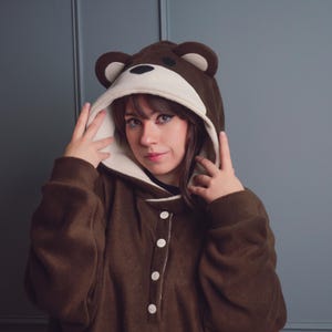 Custom Brown bear hoodie