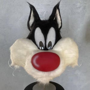 Silly furry cat mask (helmet)