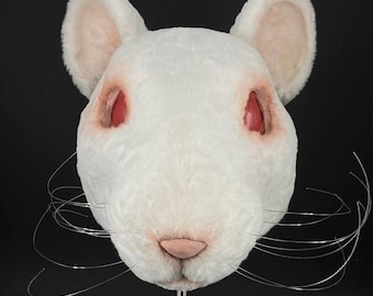 Fur rat helmet mask