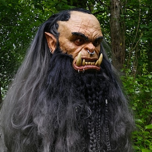 Orc Mask With Hair