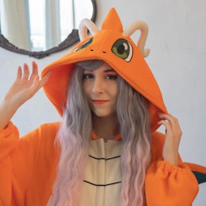 Custom Messenger Dragon kigurumi (adult onesie, pajama)