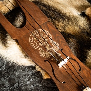 Talharpa CLASSIC,  Jouhikko, , 3 strings tagelharpa, tagelharp, bowed lyre, medieval music, viking violin