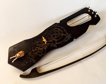 4 Strings Talharpa / Tagelharpa Jouhikko Viking Violin Bowed Lyre - Etsy