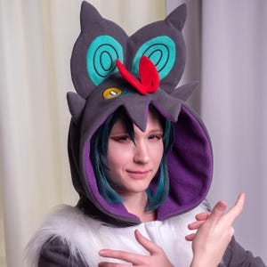Custom Grey Bat kigurumi (adult onesie, pajama)