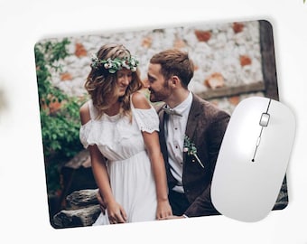 Photo Gift Mousepad – Personalized Mousepad with Picture – Gift for Men & Women – 23 x 19 cm – Non-Slip