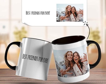 Gepersonaliseerde mok met foto en tekst - Voedselveilig - Fotomok, promotiemok of bedrijfsmok met logo - Cadeaus voor dames en heren