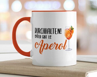 Tazza Divertente "Caffè Perché Per Aperol è Troppo Presto" - Regalo Umoristico 330 Ml