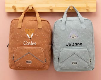 Gepersonaliseerde XXL kinderrugzak van Trixie - met naam - rugzak - kleuterschool/kinderdagverblijf - schoolrugzak - cadeau voor kinderen