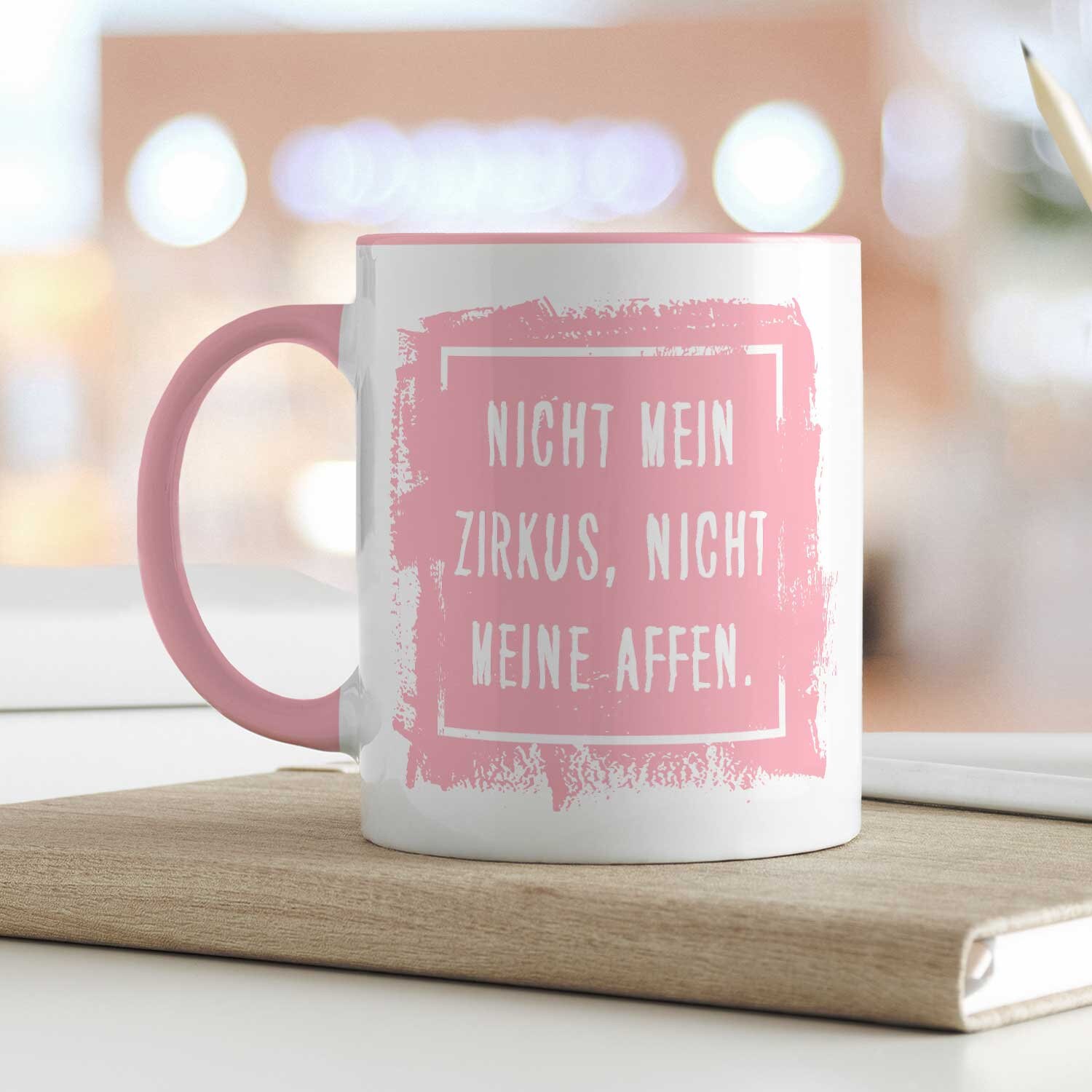 Mug with saying - Not my circus, not my monkeys - Funny gift for friends - Gift for women and men - for him & her