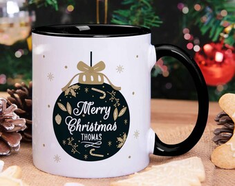 Mug with Christmas motif - Christmas ball design - with name - gift for friends & family - Christmas - Christmas gift