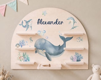 Toniebox Regal - See - personalisiert mit Name - Tonieregal - Geschenk Kinder - Tonie Regal - Kinderzimmer - Tonieboxregal - Wandregal