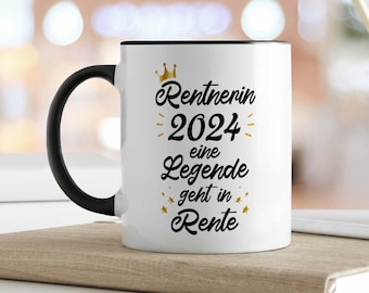 Tasse mit Spruch - Rentner/Rentnerin 2024 - Geschenk für Freunde / Familie - Geschenk Frauen und Männer - Abschiedsgeschenk für Sie & Ihn