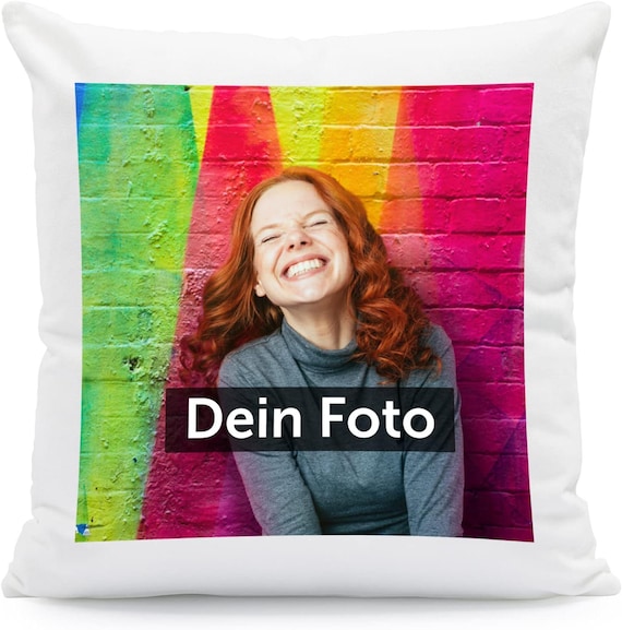 Kissen Personalisiert Mit Foto - Fotokissen Selbst Gestalten Geschenk Für Frauen & Männer