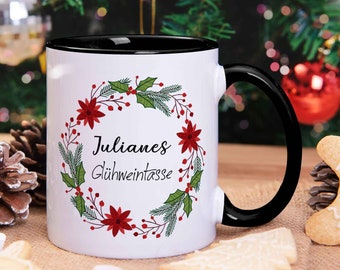 Personalisierte Tasse mit Weihnachtsmotiv - Glühweintasse - Geschenk für Freunde & Familie - Weihnachten - Weihnachtsgeschenk - für Sie /Ihn