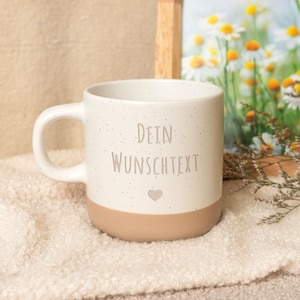 Taza de gres grabada - personalizada con el texto elegido - con nombre - con grabado - regalo para mamá para el Día de la Madre y cumpleaños