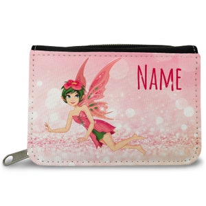Cartera impresa personalizada - diseño hada mágica - para niños que empiezan el colegio - regalo de cumpleaños - regalo de cumpleaños