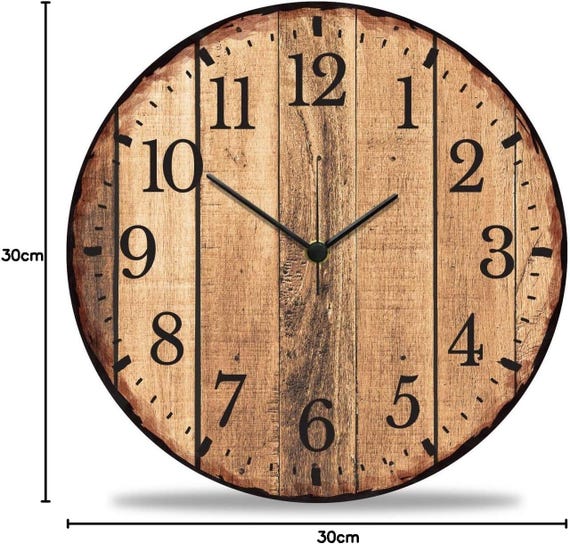 Orologio da parete in legno con stampa UV – personalizzabile con