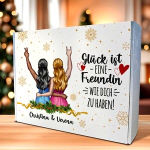 DIY geschenkdoos om zelf te vullen - Vriendinnen - Gepersonaliseerd met naam - Geschenkdoos - Geschenkverpakking - 35,5 x 28 x 10 cm