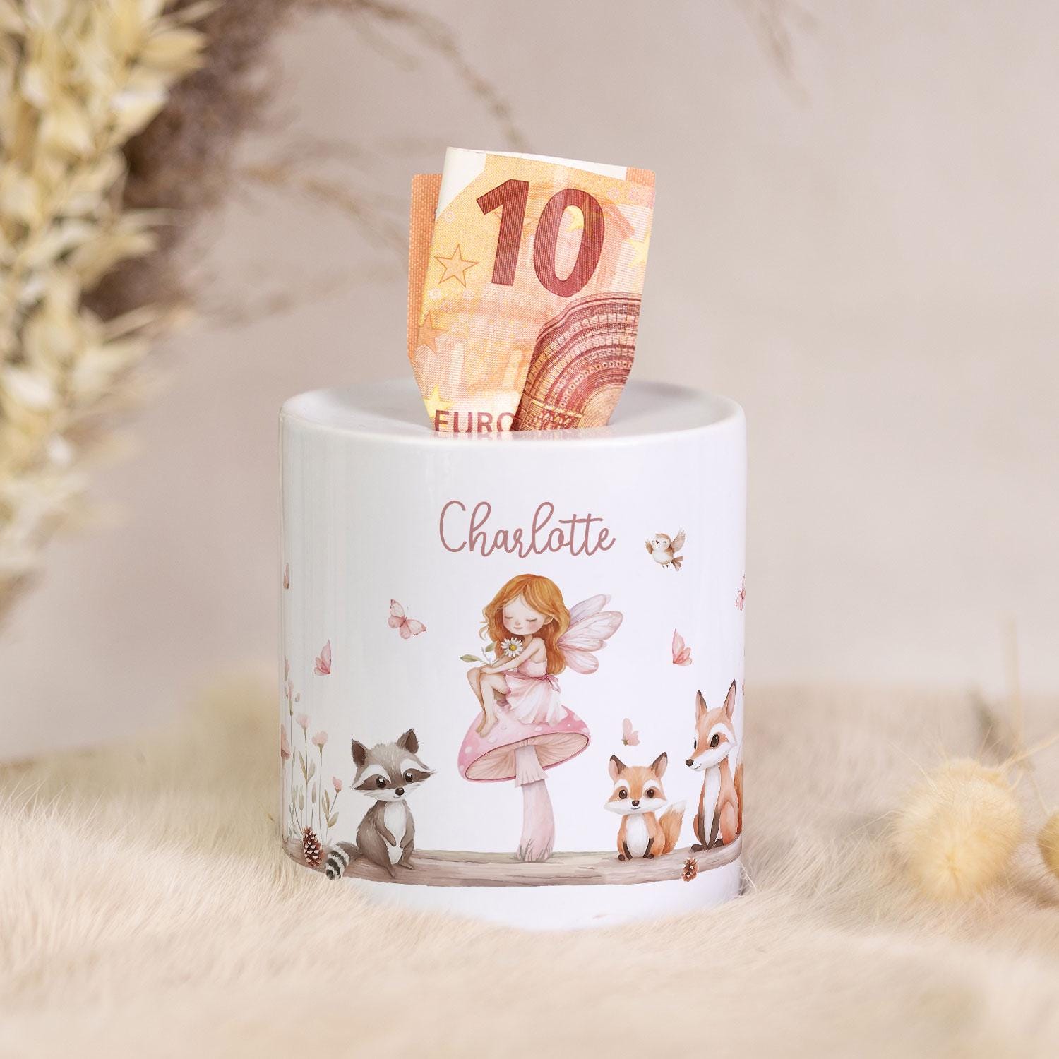 Geldgeschenk-Spardose Aus Holz – Personalisierbar Für Taufe, Konfirmation, Kommunion