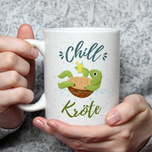 Tasse Cadeau Tortue Avec Inscription « Ich Bin Die Verrückte