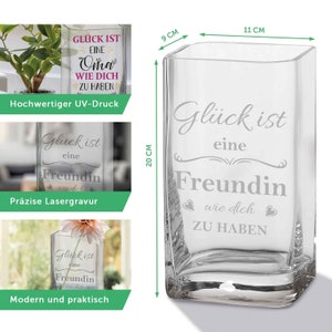 Personalisierte Blumenvase Glück ist eine Mama Personalisiert mit Namen Modern Design Vase Personalisierte Geschenke für Frauen Bild 9