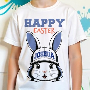 Personalized Easter Bunny PNG: Custom Name Sublimation Design (Digital Download)