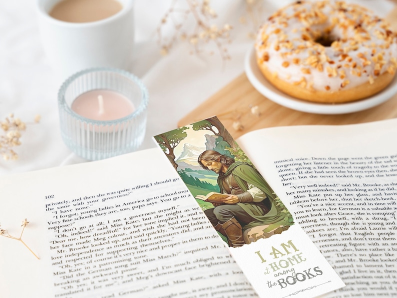 Printable Bookmark Lord of the Rings Personalized Reader Gift LOTR Fan ...