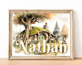 Custom Lord of the Rings Baby Name Personalized Shire Baby Gift for Birthday party Even the smallest Nursery Baby Shower LOTR gift Welcome