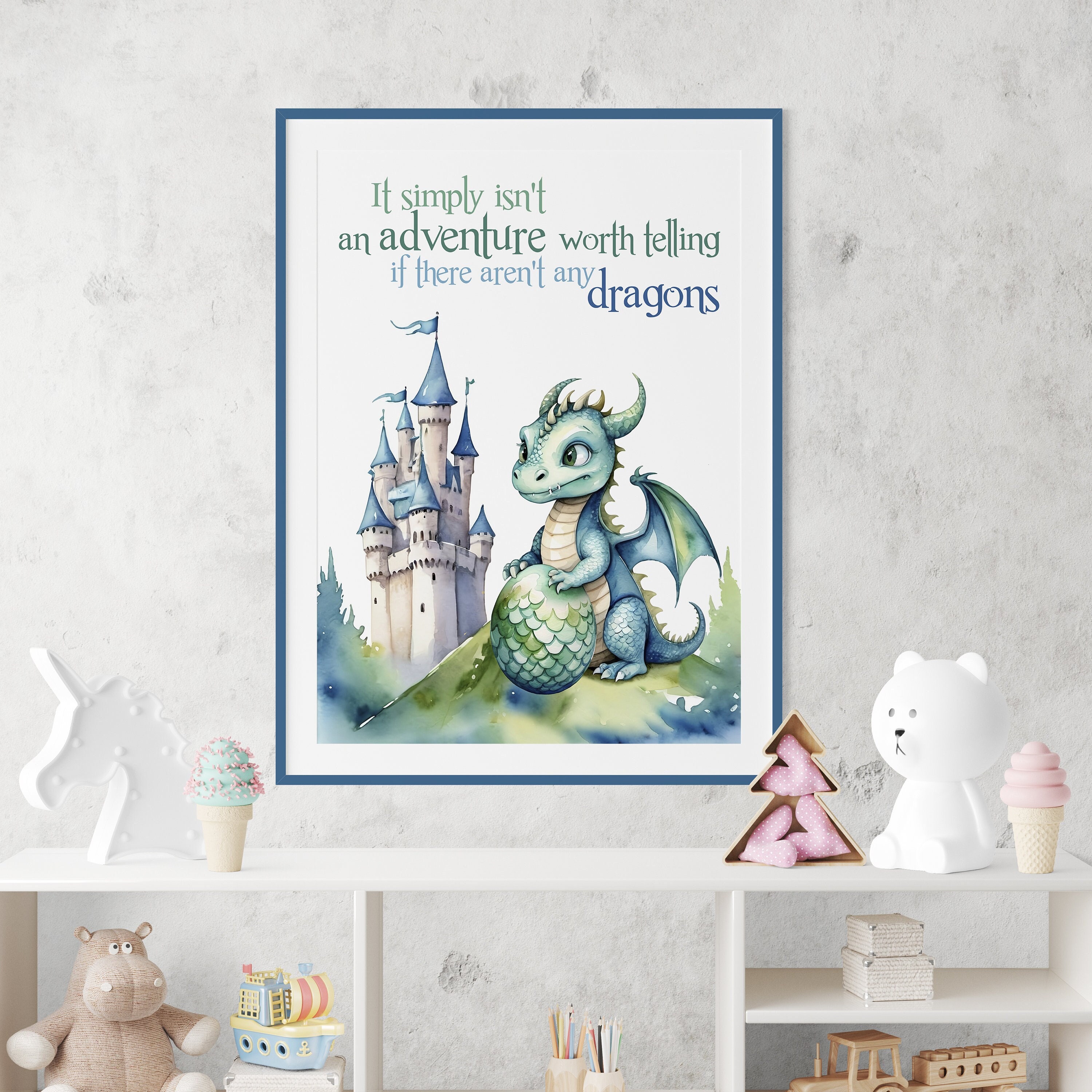Dragon Quotes for Nursery - Etsy, image size:3000x3000