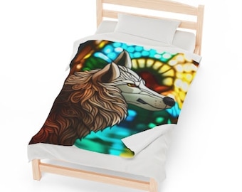 wolf print soft blankets animal prints bedding couch throws bedroom art home & living Father Day gifts teen guys bedroom cabin lodge decor
