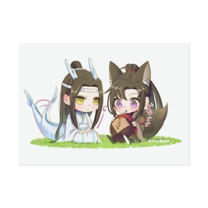 Lan Zhan Lan Wangji Wei Wuxian Grandmaster of Demonic Cultivation Mo dao zu shi MDZS Rolled Posters image 2