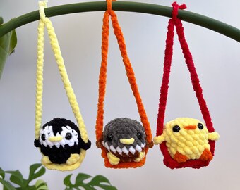 Birds on a Swing Car Hangers