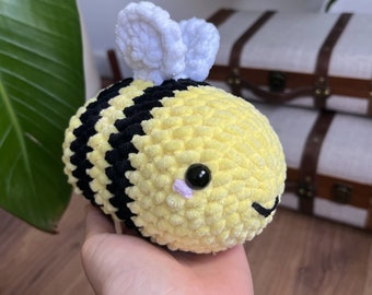 Chonky Bee Crochet Plushie stuffed animal