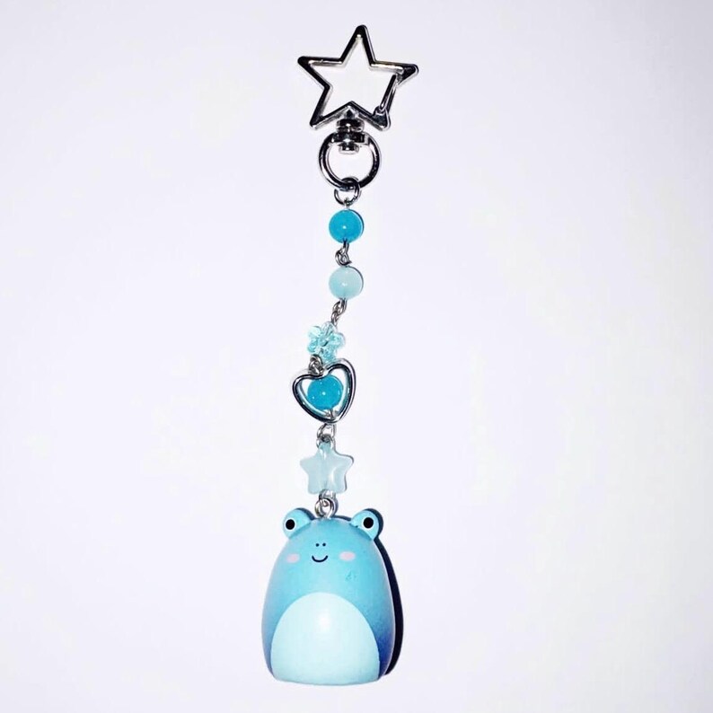 Handmade Squishmallow Keychain, Pastel Kawaii Beaded Bag Charm, Limited ...