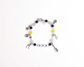 Arctic Monkeys 505 Charm Bracelet, Indie Music Jewelry