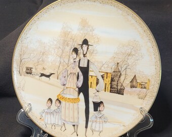 Limited Edition - "Family Outing" by P. Buckley Moss - 1982