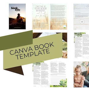 Modello di libro modificabile per Canva / Layout di rivista (5,75" x 8,75")