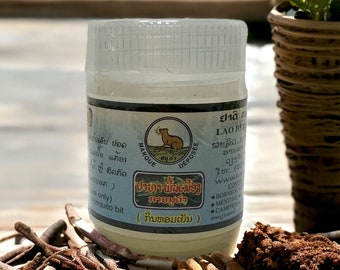 KanouKham Ya Lao Herbal Massage 50ml Bálsamo de pomada de aceite esencial de menta para artritis, dolor muscular y alivio de picaduras de insectos, cuidado natural