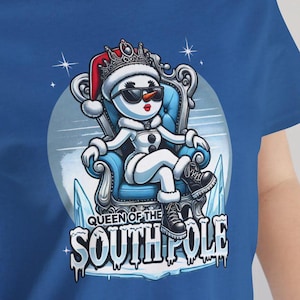 Frau Schneemann Weihnachten Shirt, Urlaub Tee, Winter Königin Top, Festliches T-Shirt, Weihnachten Frosty Shirt