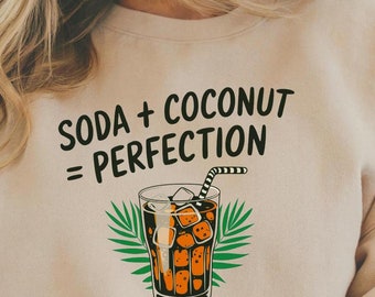 Camiseta «Refresco + Coco Perfecto» – Camiseta «Dirty Dr. Pepper & Swig Drink» • Regalo para amantes de los refrescos tropicales