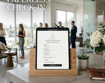 Tableau de bord interactif des portes ouvertes | Formulaire de capture de leads de luxe (téléchargement numérique)