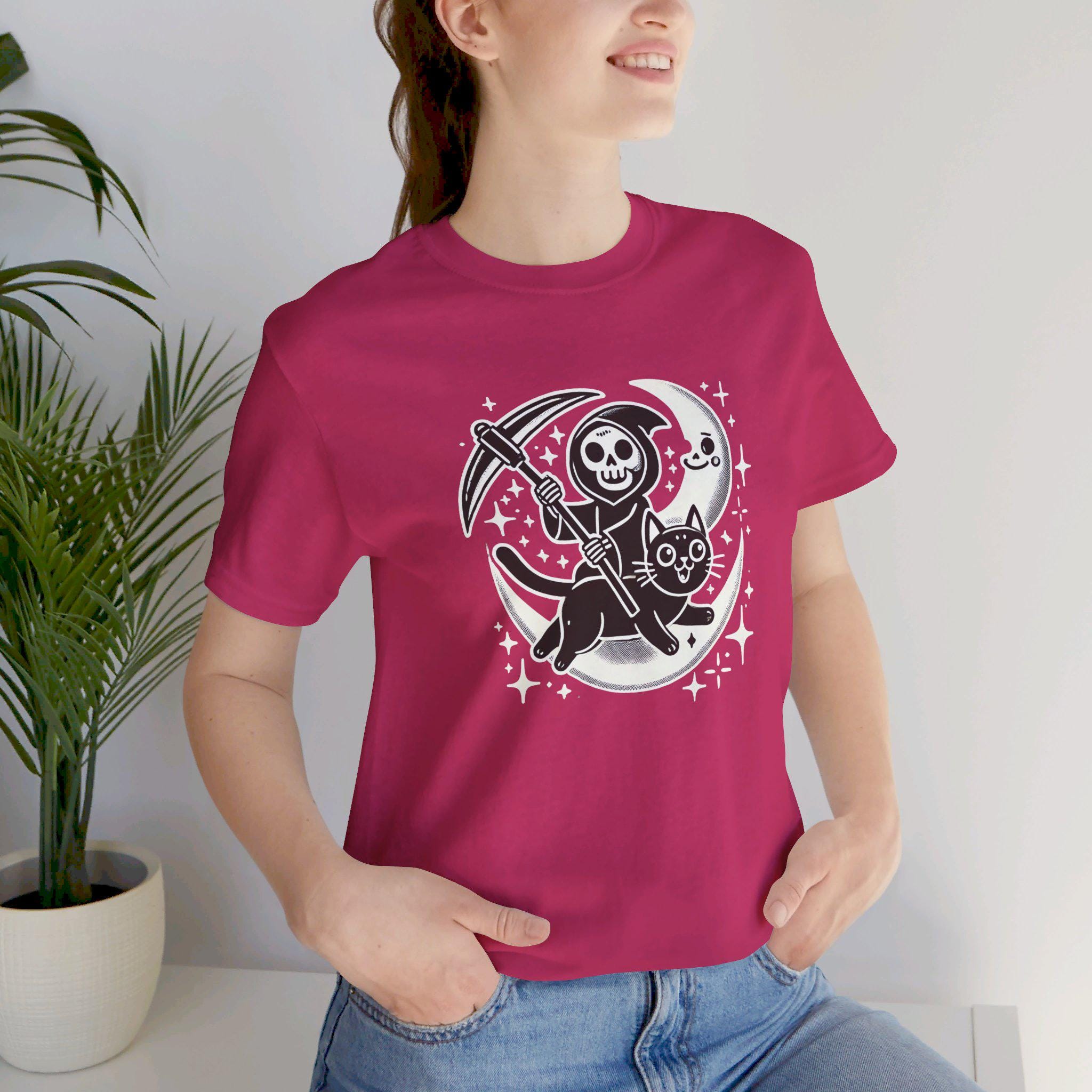 Deadlifting Reaper Cat T-shirt (AU) main image 1