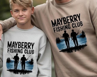 Sudadera del Club de Pesca Mayberry, con gráfico retro del programa de Andy Griffith