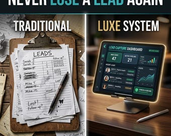 Panel de control interactivo para jornadas de puertas abiertas / Formulario de captación de clientes potenciales de lujo (descarga digital)