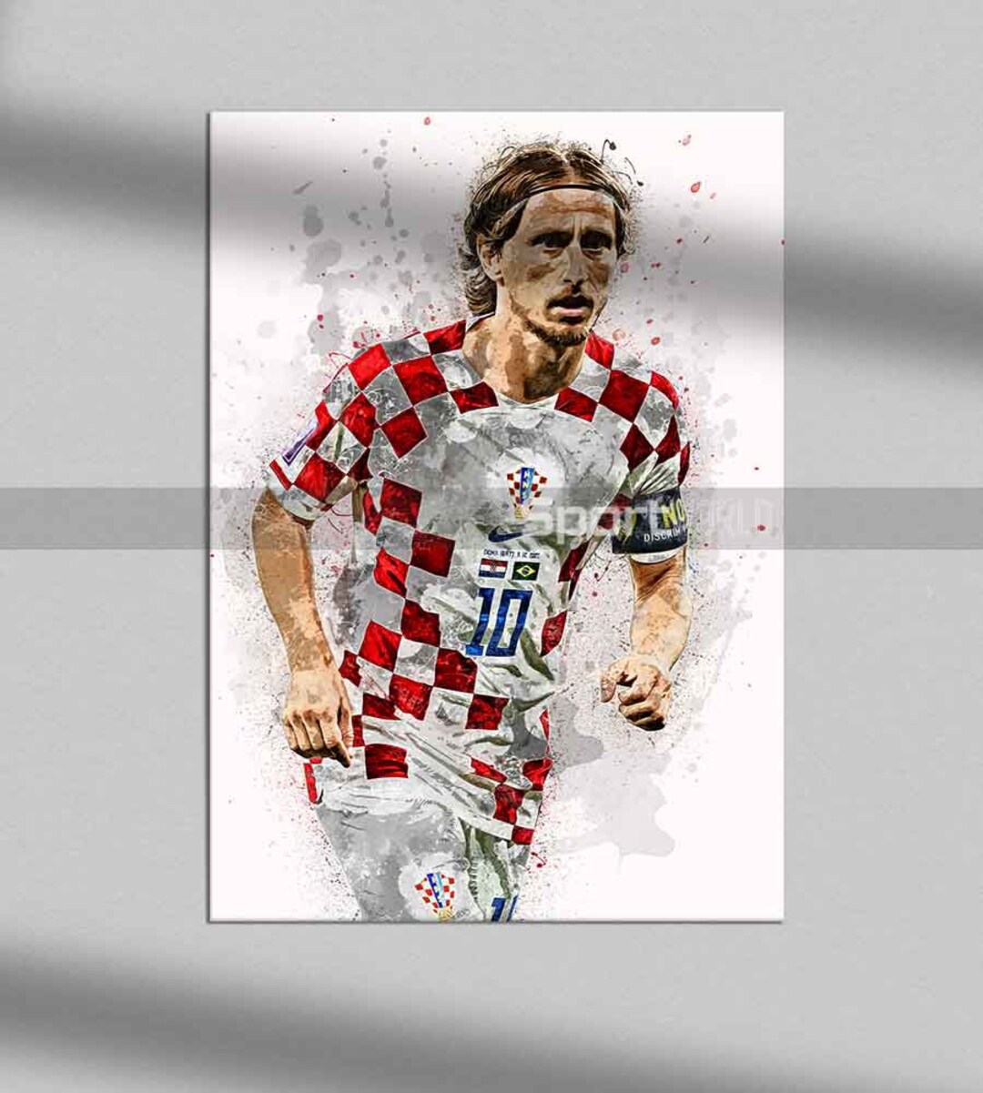 Modric Poster , Luka Modrić Print, Canvas Print, Kids Decor, Man Cave ...