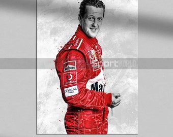 Michael Schumacher Poster: Museum-Quality Sports Art Canvas Print