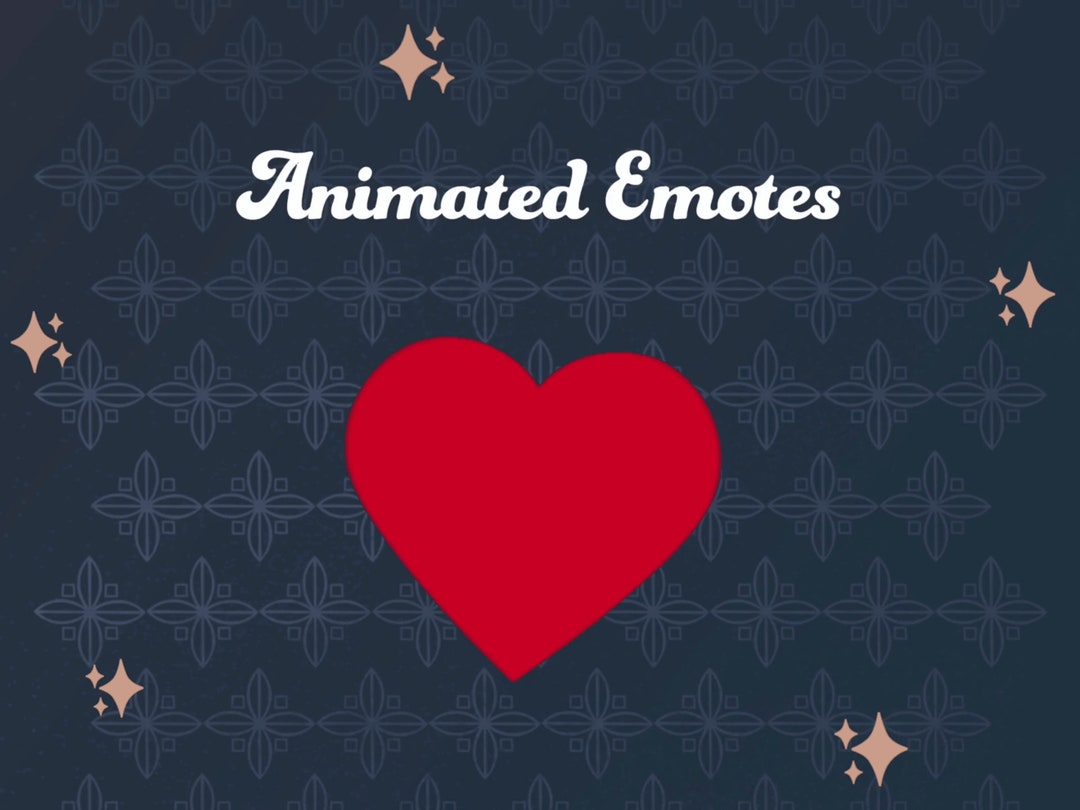 Pounding Heart Emote, Love Emote, Animated Emote for Twitch Discord