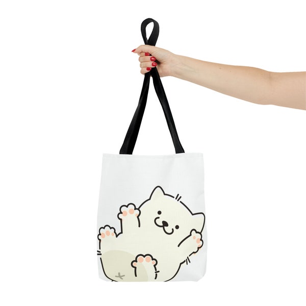 Bolso de mano para gatos: hecho con amor para los amantes de los gatos, bolso de mano lindo para gatos, regalo para amantes de los gatos, bolso de mano lindo, bolso de mano AOP, diseño de gatos por BeansAndWhiskers