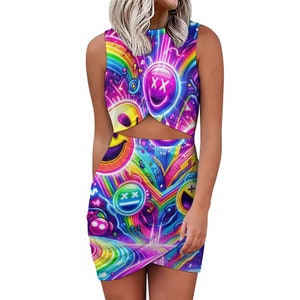 Neon Joy Rave Dress